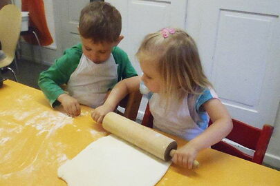 Pizza backen in der Kita